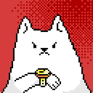 Pixel Cat  stiker 😡