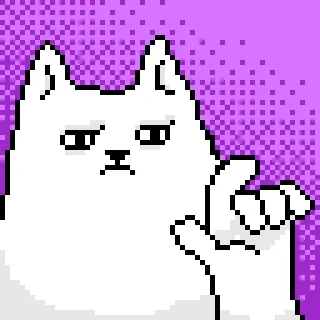 Стикер Pixel Cat 🤨
