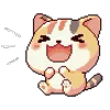 Емодзі телеграм Pixel Cat