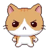 Pixel Cat emoji 😤