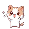 Pixel Cat emoji 😆