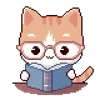 Емодзі Pixel Cat 📖