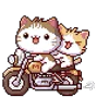 Pixel Cat emoji 🛵