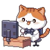 Емодзі Pixel Cat 🎮