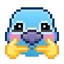 Pixel Pigeon Emoji stiker 😊