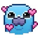 Стикер Pixel Pigeon Emoji  🥰