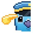 Pixel Pigeon Emoji stiker 🫡