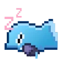 Pixel Pigeon Emoji stiker 😴