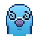 Pixel Pigeon Emoji stiker 😵‍💫