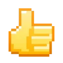 Стикер Pixel Pigeon Emoji  👍