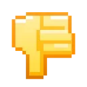 Pixel Pigeon Emoji stiker 👎