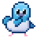 Эмодзи Pixel Pigeon Emoji 🕺