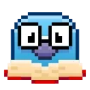 Pixel Pigeon Emoji stiker 📕