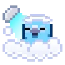Стікер Pixel Pigeon Emoji 🛁