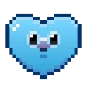 Pixel Pigeon Emoji sticker ❤