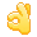 Pixel Pigeon Emoji sticker 👌