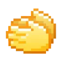 Pixel Pigeon Emoji stiker 👏