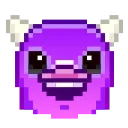 Стікер Pixel Pigeon Emoji 😈