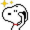  Pixel Snoopy emoji 🫡