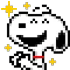  Pixel Snoopy emoji 🎉