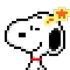  Pixel Snoopy emoji 😉
