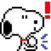  Pixel Snoopy emoji ❗️