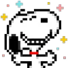 Pixel Snoopy emoji 🎊