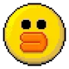 Эмодзи Pixel Emojis  🐤