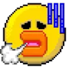Емодзі Pixel Emojis  😮‍💨
