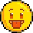 Pixelated emoji 😛