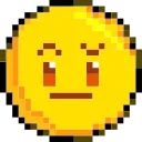 Pixelated emoji 🤨