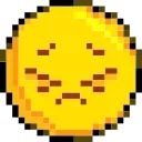 Pixelated emoji 😣