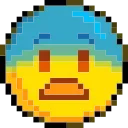 Pixelated emoji 😨
