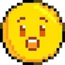 Pixelated emoji 😲