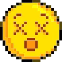 Pixelated emoji 😵
