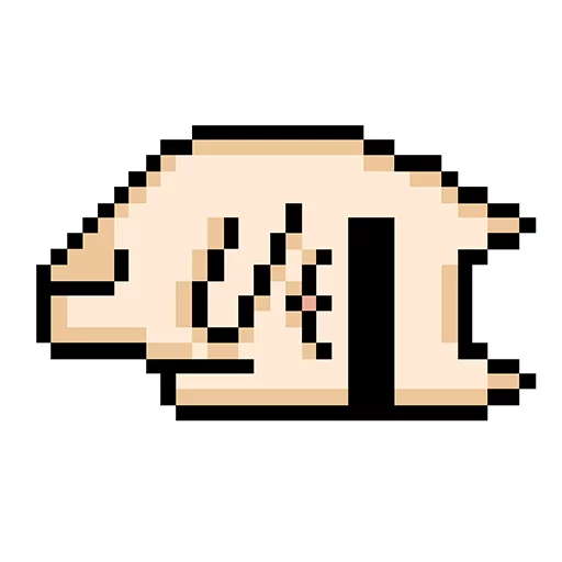 Pixel cat emoji 