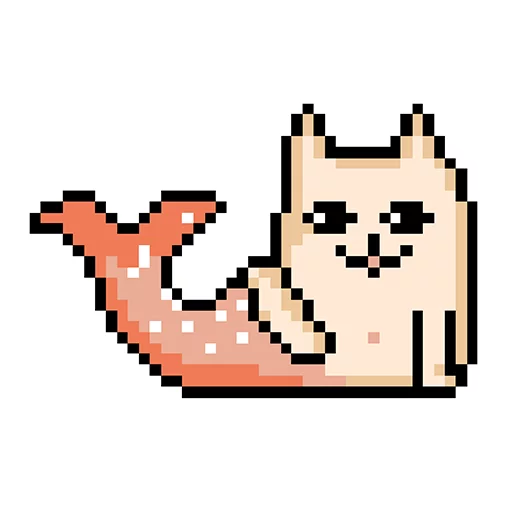 Эмодзи Pixel cat 😊