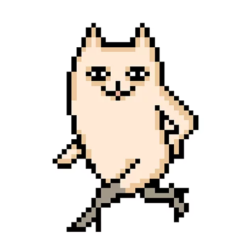 Стікер Telegram «Pixel cat» 