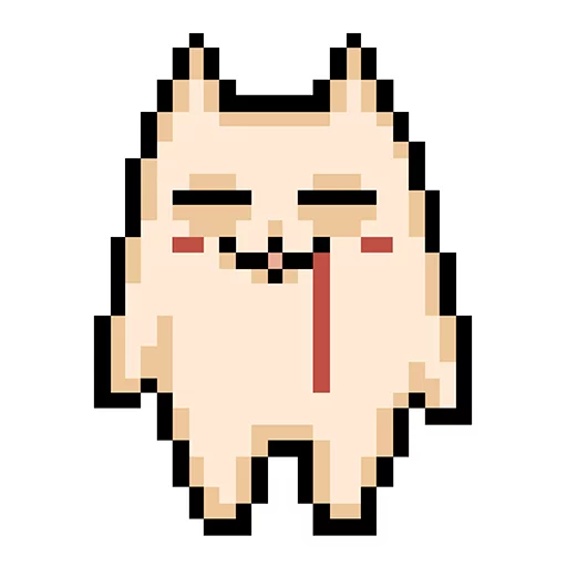Pixel cat sticker 😐
