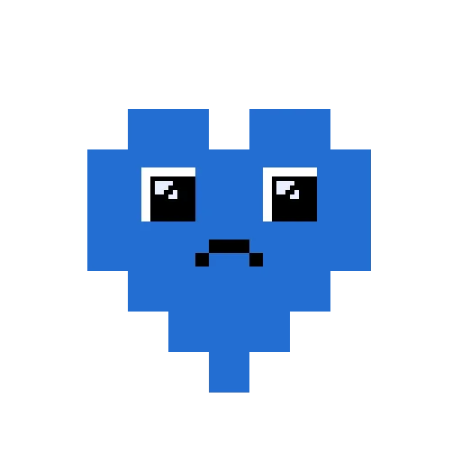 Стикер Pixel hearts 😔