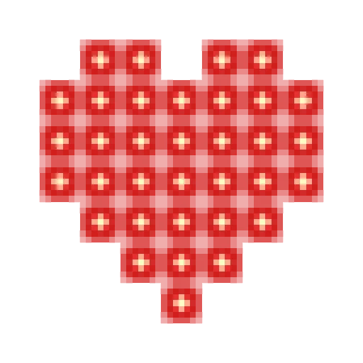 Стікер Telegram «Pixel hearts» ⛔️