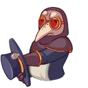 Plague Doctor Hawk emoji 🖕