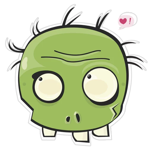 Telegram stiker «Plants vs Zombies» 😚