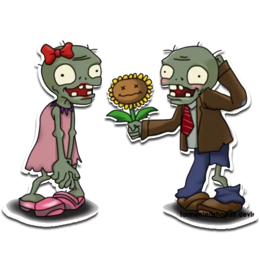 Стикер Plants vs Zombies 💐