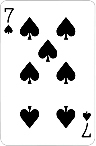 Стикер Playing cards 7⃣