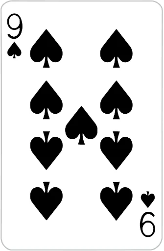Playing cards stiker 9⃣