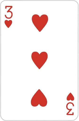 Playing cards sticker 3⃣
