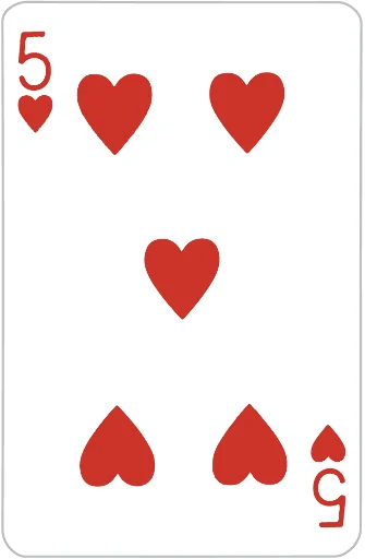 Playing cards stiker 5⃣