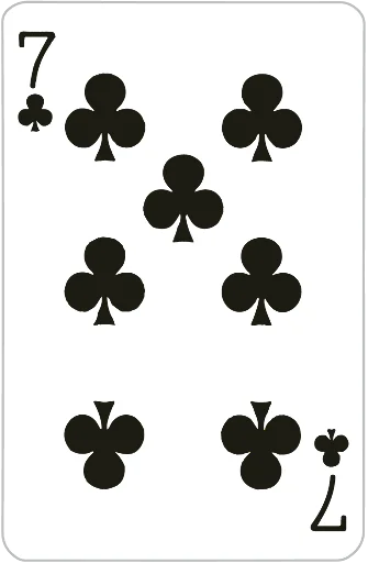 Playing cards stiker 7⃣