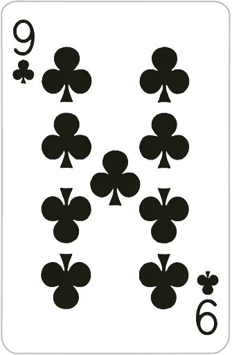 Playing cards stiker 9⃣